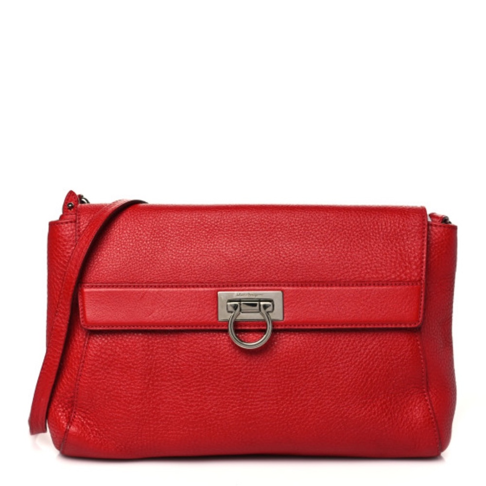 Salvatore Ferragamo Calfskin Gancini Crossbody